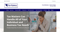 Desktop Screenshot of elpasotaxes.com